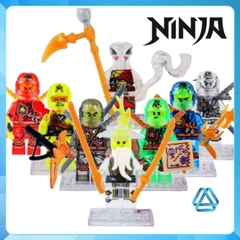 Đồ chơi xếp hình lắp ráp Ninjago trong suốt Skylor Zay - Zane Kai - Wu Cole - Lloyd Kapau Rai Minifigures Jinrun JR748