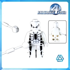 Đồ chơi xếp hình Fantastic 4 bộ tứ siêu đẳng Dortor Doom Pyro Spider Man Human Touch The Thing Minifigures Jinrun JR136