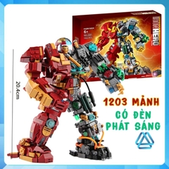 Đồ chơi xếp hình Hulkbuster trong người sắt Iron Man phiên bản lai người khổng lồ xanh Minifigures LW2081