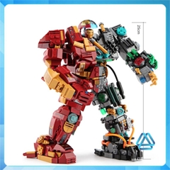 Đồ chơi xếp hình Hulkbuster trong người sắt Iron Man phiên bản lai người khổng lồ xanh Minifigures LW2081
