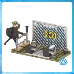 Đồ chơi xếp hình Trại dã chiến tác chiến điện tử quân đội cảnh sát Minifigures J775
