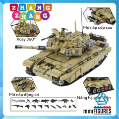 Đồ chơi xếp hình xe tăng T90 Tank Scorpio Decepticon Tank Army Tiger Minifigures Xingbao XB06015