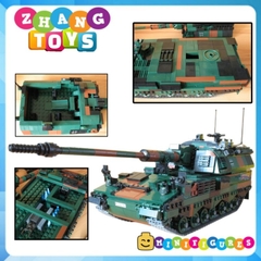 Đồ chơi xếp hình Lựu Pháo tự hành Panzerhaubitze 2000 PZH 2000 lắp ráp 1345 mảnh ghép Minifigures Xingbao 06047 XB06047