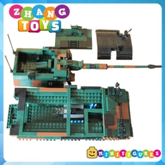 Đồ chơi xếp hình Lựu Pháo tự hành Panzerhaubitze 2000 PZH 2000 lắp ráp 1345 mảnh ghép Minifigures Xingbao 06047 XB06047