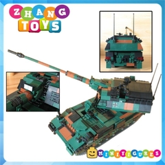Đồ chơi xếp hình Lựu Pháo tự hành Panzerhaubitze 2000 PZH 2000 lắp ráp 1345 mảnh ghép Minifigures Xingbao 06047 XB06047