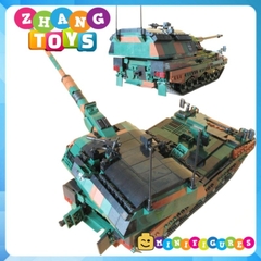 Đồ chơi xếp hình Lựu Pháo tự hành Panzerhaubitze 2000 PZH 2000 lắp ráp 1345 mảnh ghép Minifigures Xingbao 06047 XB06047
