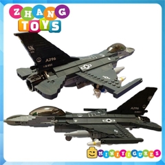 Đồ chơi xếp hình máy bay tiêm kích đa năng chiến đấu cơ F-16C chim cắt lắp ráp 512 mảnh Minifigures Sluban M38-B0891