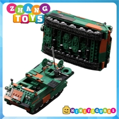 Đồ chơi xếp hình xe thiết giáp chở quân M113 lắp ráp gồm 735 mảnh ghép Minifigures Xingbao 06050 XB06050