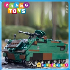 Đồ chơi xếp hình xe thiết giáp chở quân M113 lắp ráp gồm 735 mảnh ghép Minifigures Xingbao 06050 XB06050