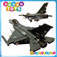 Đồ chơi xếp hình máy bay tiêm kích đa năng chiến đấu cơ F-16C chim cắt lắp ráp 512 mảnh Minifigures Sluban M38-B0891