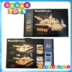 Đồ chơi xếp hình Xe tăng T-72B3 hoặc T-72M1 lắp ráp gồm 770 mảnh ghép Minifigures Sluban M38-B1011