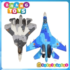 Đồ chơi xếp hình máy bay Tiêm kích Su-57 Flanker lắp ráp gồm 893 mảnh ghép Minifigures Sluban M38-B0986