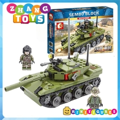 Đồ chơi xếp hình xe tăng T72 gồm 324 mảnh ghép Minifigures Sembo Block SB105514