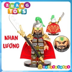 Xếp hình 12 nhân vật Tam Quốc Tào Tháo Quan Vũ Trương Phi Triệu Tử Long Lữ Bố Khổng Minh Lego Minifigures Decool 2030