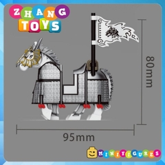 Đồ chơi Tam Quốc xếp hình ngựa chiến mã Thiết kỵ lắp ráp Minifigures Becool 20688