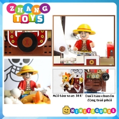 Đồ chơi xếp hình tàu Thounsand Sunny của Luffy trong One Piece đảo hải tặc gồm 432 mảnh ghép Minifigures SY6299