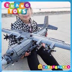 Đồ chơi xếp hình máy bay Vận tải cơ cường kích AC130 Ghostrider Spectre gồm 1718 mảnh ghép Minifigures Xingbao XB06023