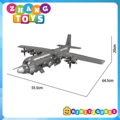 Đồ chơi xếp hình máy bay Vận tải cơ cường kích AC130 Ghostrider Spectre gồm 1718 mảnh ghép Minifigures Xingbao XB06023