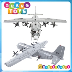 Đồ chơi xếp hình máy bay Vận tải cơ cường kích AC130 Ghostrider Spectre gồm 1718 mảnh ghép Minifigures Xingbao XB06023