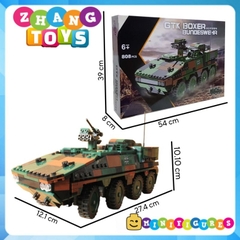Đồ chơi xếp hình xe bọc thép Thiết giáp gtk boxer bundeswehr gồm 808 mảnh ghép Minifigures Xingbao XB06043