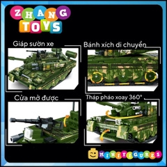 Đồ chơi xe tăng xếp hình Tank gồm 588 mảnh ghép Minifigures Leyi 66012