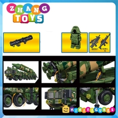 Đồ chơi xếp hình xe tên lửa icbm gồm 476 mảnh ghép Minifigures Leyi 88011