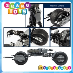 Đồ chơi xếp hình Xe motor Bat pod của người dơi Batman gồm 311 mảnh ghép Minifigures Brick 7115