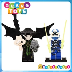 Đồ chơi xếp hình Ninjago Skull Jay Lloyd Fangtom Nya Kai Oni Mr E Kruncha Nuckal Skulkin Frakjaw 11414