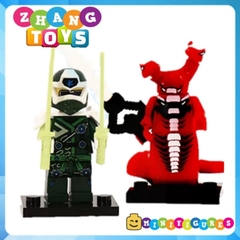Đồ chơi xếp hình Ninjago Skull Jay Lloyd Fangtom Nya Kai Oni Mr E Kruncha Nuckal Skulkin Frakjaw 11414