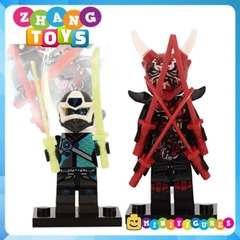 Đồ chơi xếp hình Ninjago Skull Jay Lloyd Fangtom Nya Kai Oni Mr E Kruncha Nuckal Skulkin Frakjaw 11414