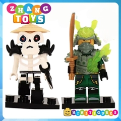 Đồ chơi xếp hình Ninjago Skull Jay Lloyd Fangtom Nya Kai Oni Mr E Kruncha Nuckal Skulkin Frakjaw 11414