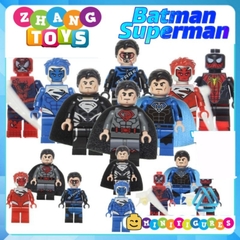 Đồ chơi Xếp hình Lantern Super man gồm General Zod - Blue Lantern - Red Son Super man Minifigures Lele D001 008