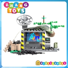 Đồ chơi xếp hình quân đội Bộ lắp ráp lều dã chiến sở chỉ huy tác chiến điện tử J778