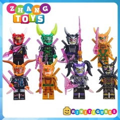 Đồ chơi xếp hình Ninjago mặt nạ quỷ Oni Lloyd Mr E Ultra Violet Morro OverLord Garmadon Minifigures BD01 08