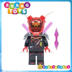 Đồ chơi xếp hình Ninjago mặt nạ quỷ Oni Lloyd Mr E Ultra Violet Morro OverLord Garmadon Minifigures BD01 08