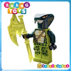 Đồ chơi xếp hình Ninjago Tộc rắn Chop rai Skales Acidicus Pythor Skalidor Bytar Rattla Fangdam Minifigures Jinrun