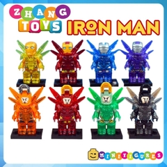Đồ chơi xếp hình Người sắt Iron Man giáp trong suốt marvel Avengers Minifigures DA1-8