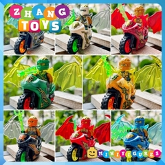 Đồ chơi xếp hình Ninjago Zane - Kai - Jay - Cole Nya - Lloyd kèm phụ kiện xe máy Minifigures