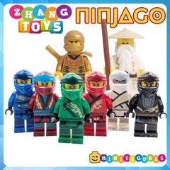 Đồ chơi xếp hình Ninjago season 10 Golden Ninja - Zane - Kai - Jay - Cole - Nya - Wu Minifigures B1-8