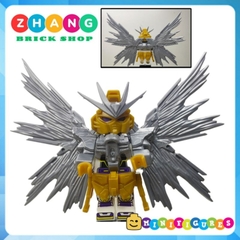 Đồ chơi xếp hình người máy robot Gundam đầy đủ phụ kiện cánh và giáp Minifigures 70060