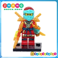 Đồ chơi xếp hình Ninjago Season 5 Misako Wu Kai Cole Jay Zane Lloyd Nya Minifigures Jinrun JR787