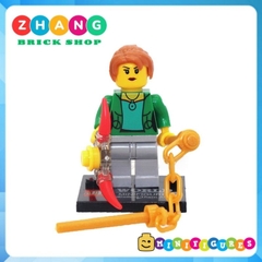 Đồ chơi xếp hình Ninjago Season 5 Misako Wu Kai Cole Jay Zane Lloyd Nya Minifigures Jinrun JR787