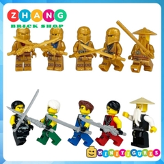 Đồ chơi xếp hình Ninjago Season 1 Kai Cole Jay Lloyd Wu Golden Lloyd Minifigures 1810