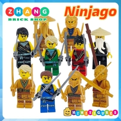 Đồ chơi xếp hình Ninjago Season 1 Kai Cole Jay Lloyd Wu Golden Lloyd Minifigures 1810