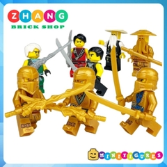 Đồ chơi xếp hình Ninjago Season 1 Kai Cole Jay Lloyd Wu Golden Lloyd Minifigures 1810