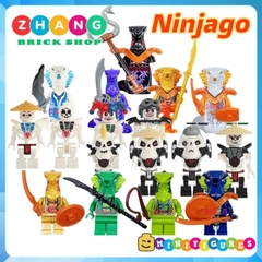 Đồ chơi xếp hình Ninjago Season 11 tộc rắn Pythor snales char và tộc xương Krazi kruncha nuckal Minifigures 61038