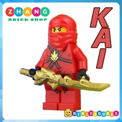 Đồ chơi xếp hình Ninjago Pilot Kai Cole Zane pink Lloyd kid Minifigures