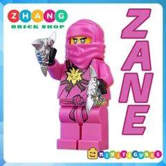 Đồ chơi xếp hình Ninjago Pilot Kai Cole Zane pink Lloyd kid Minifigures