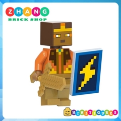 Đồ chơi xếp hình Minecraft Golden Knight - Piglin Sniffer - Diver Explorer - Allay Llama Minifigures G0130