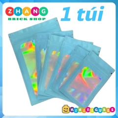 Túi zip đựng đồ chơi xếp hình Minifigures loại dày có lỗ